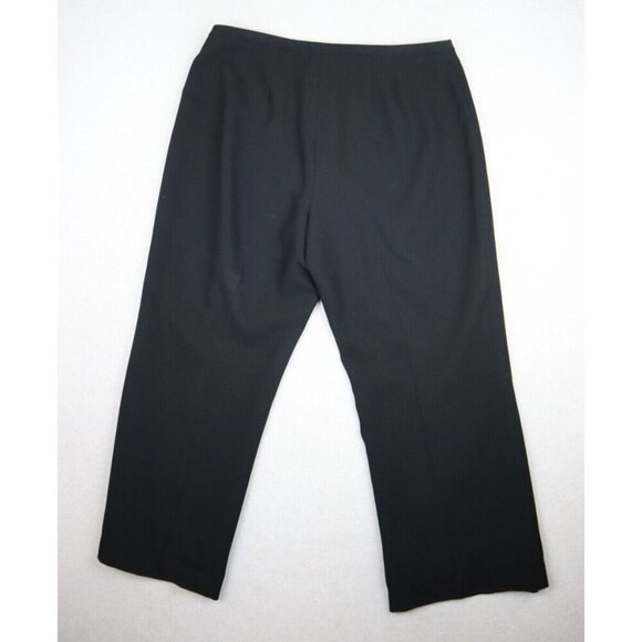 JONES NEW YORK - WOMEN'S BLACK FULLY LINED CROPPED DRESS PANTS - SIZE 16 SHORT - Picture 11 of 12